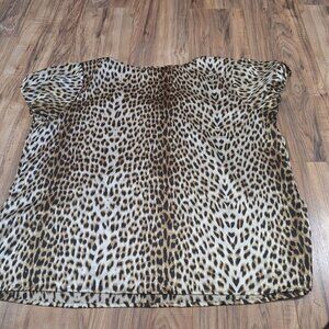 Cato Leopard Print Sleeveless Shirt 22/24W